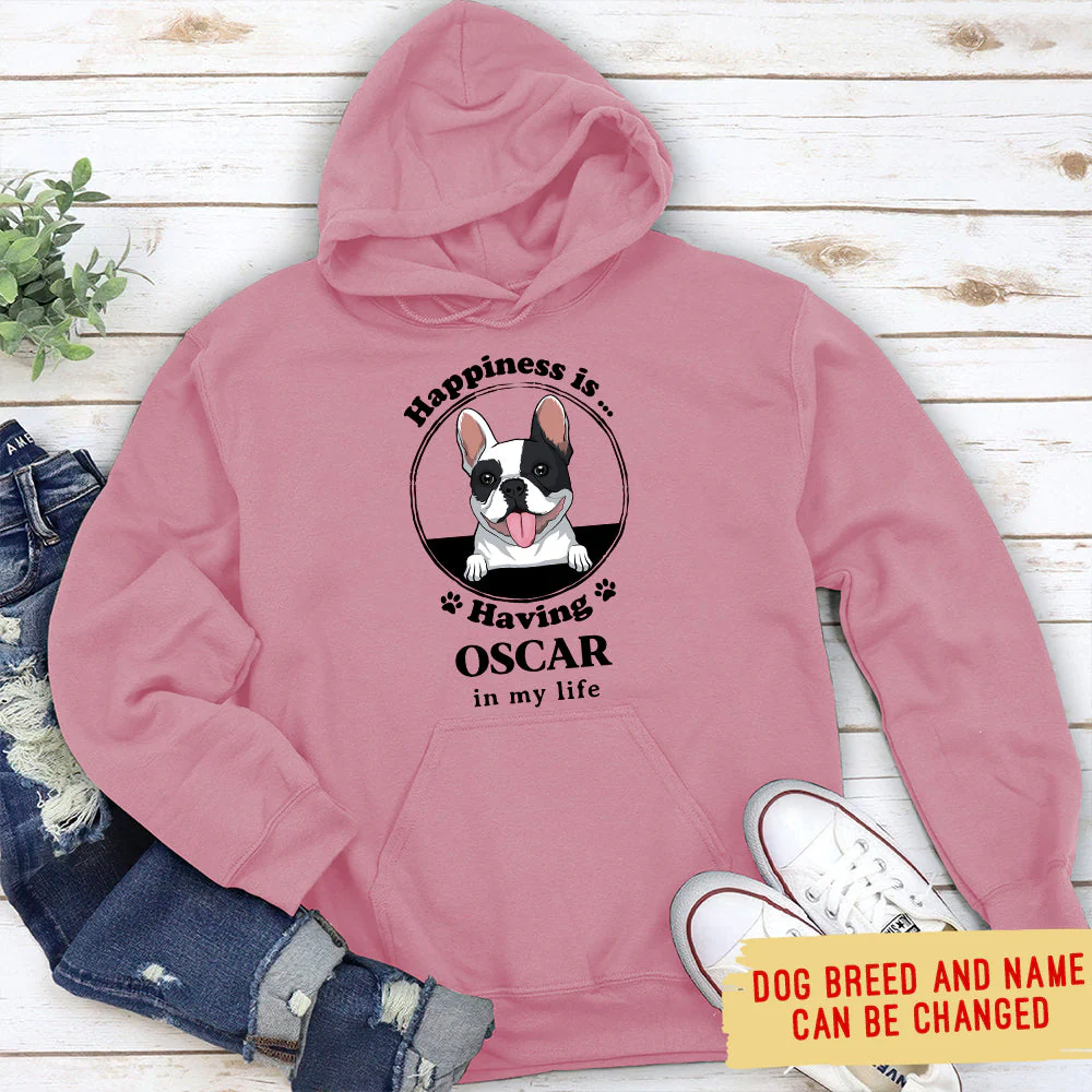 Happiness Is - Personalized Custom Hoodie - Image 2