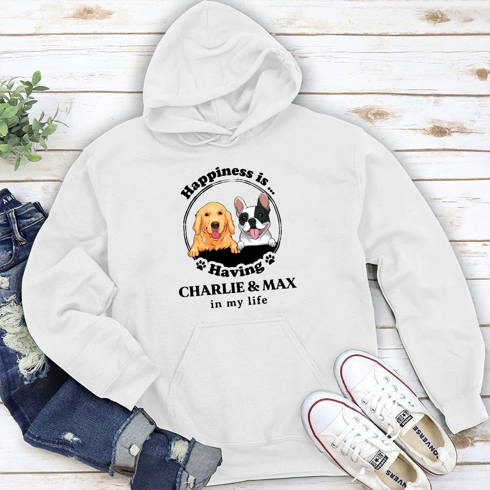 Happiness Is - Personalized Custom Hoodie - Image 4