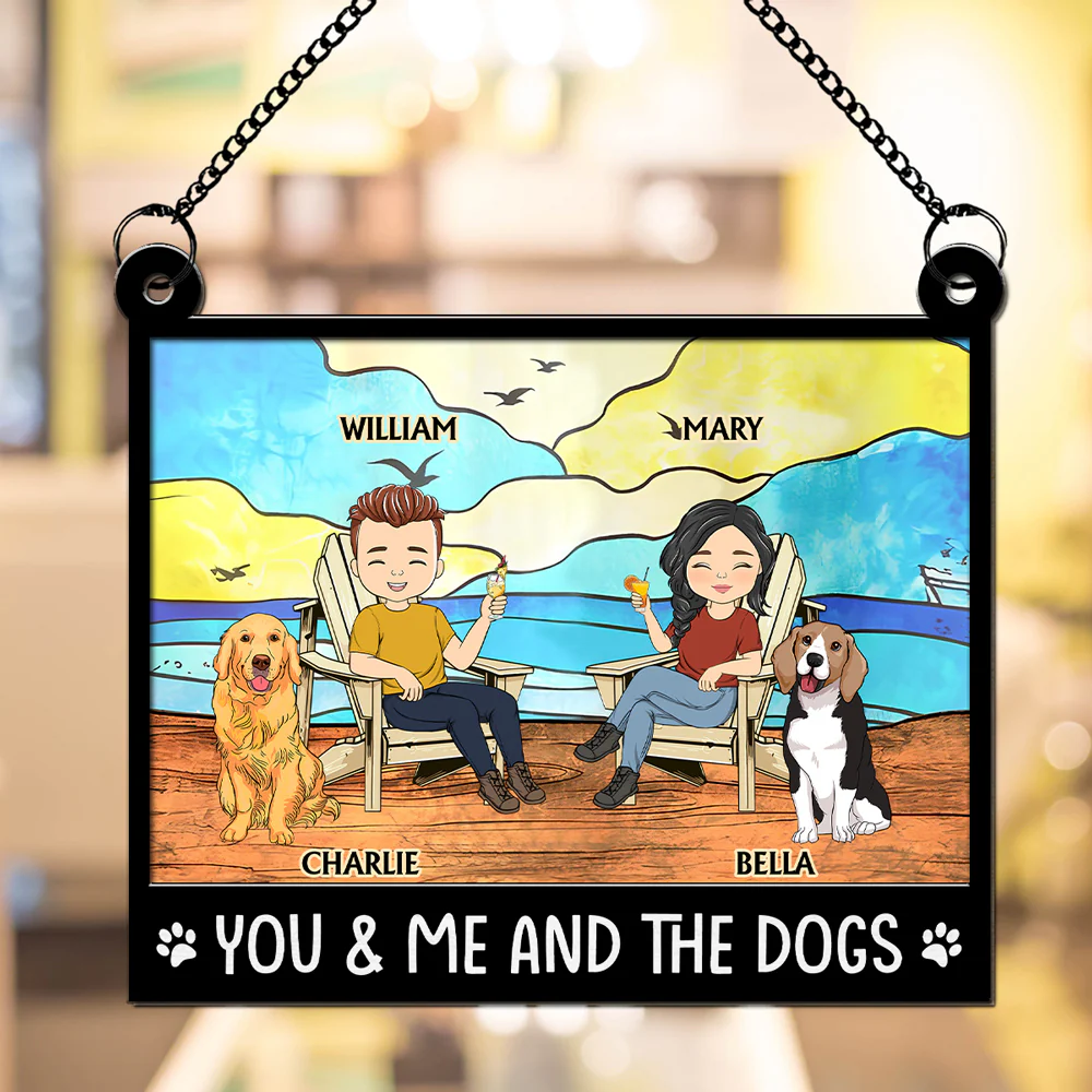 Happy Family - Personalized Custom Suncatcher - Image 3
