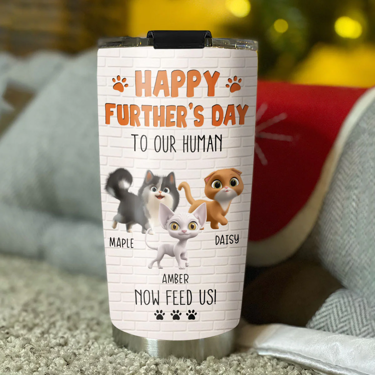 Happy Further's Day - Personalized Custom Tumbler - Image 4