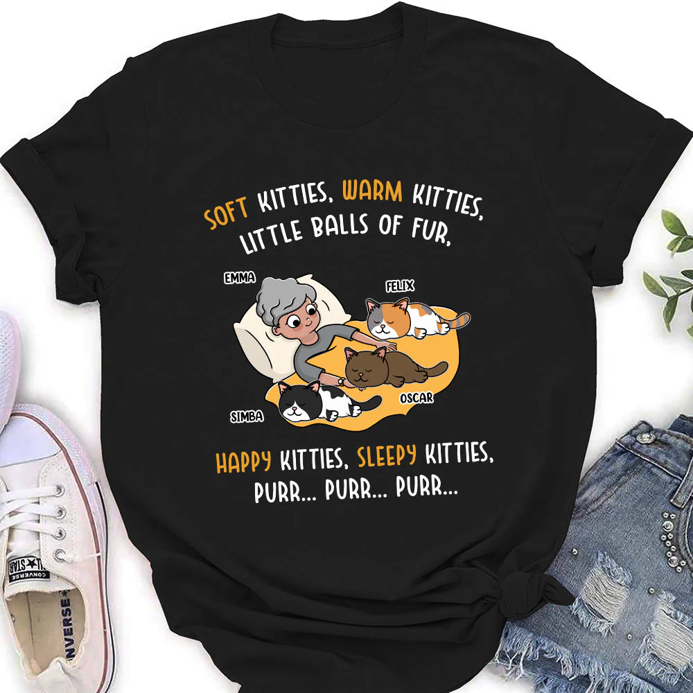Happy Kitty Sleepy Kitty - Personalized Custom Women's T-shirt