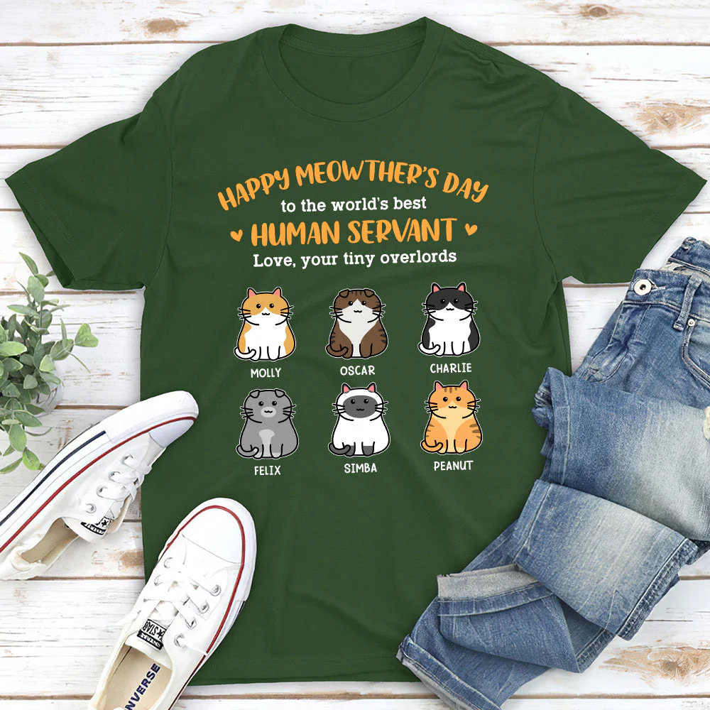 Happy Meowthers Day - Personalized Custom Unisex T-shirt - Image 4