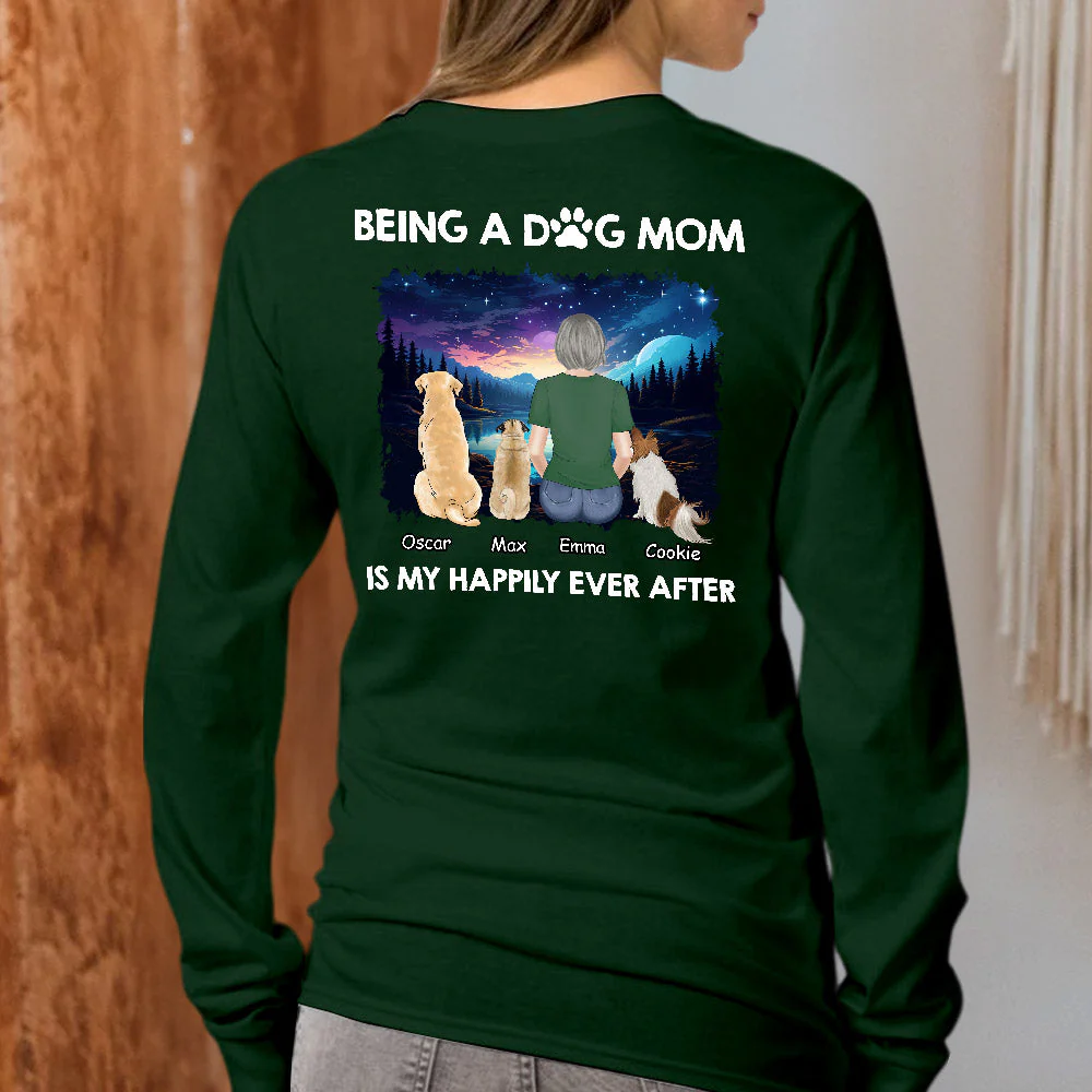 Happy Mom Together - Personalized Custom Long Sleeve T-shirt - Image 2