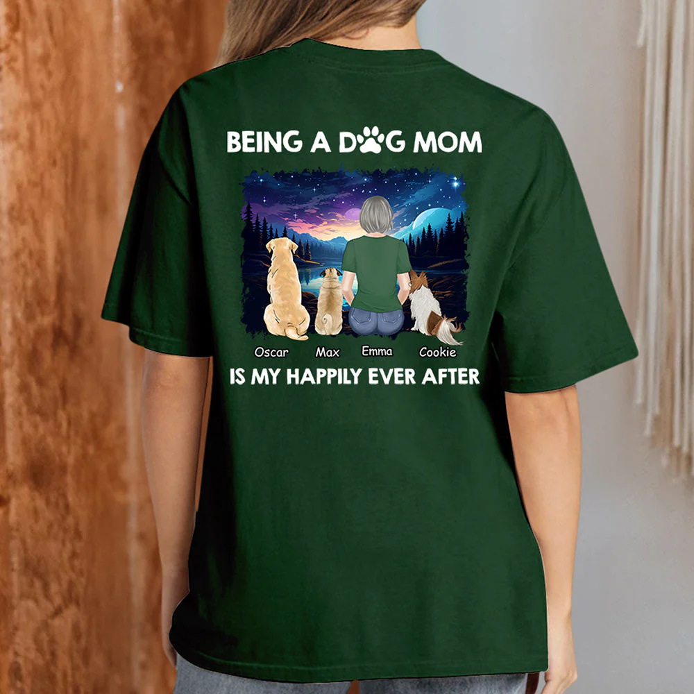 Happy Mom Together - Personalized Custom Unisex T-shirt - Image 4