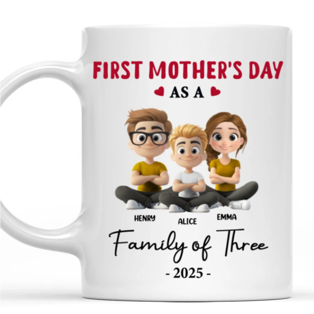 Happy Mother Day Dog Mom - Personalized Custom Coffee Mug - Image 8