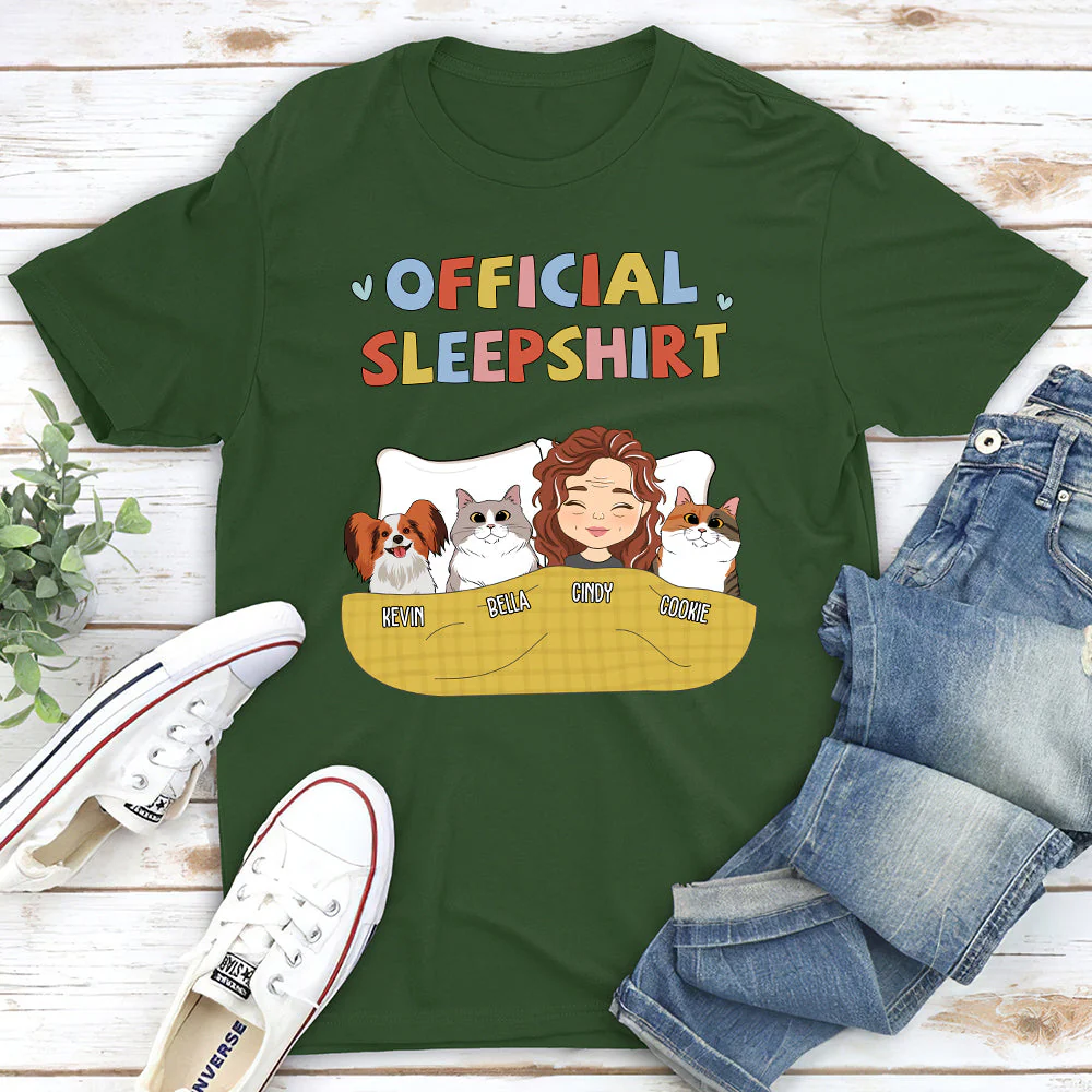 Happy Sleepshirt - Personalized Custom Unisex T-shirt - Image 5