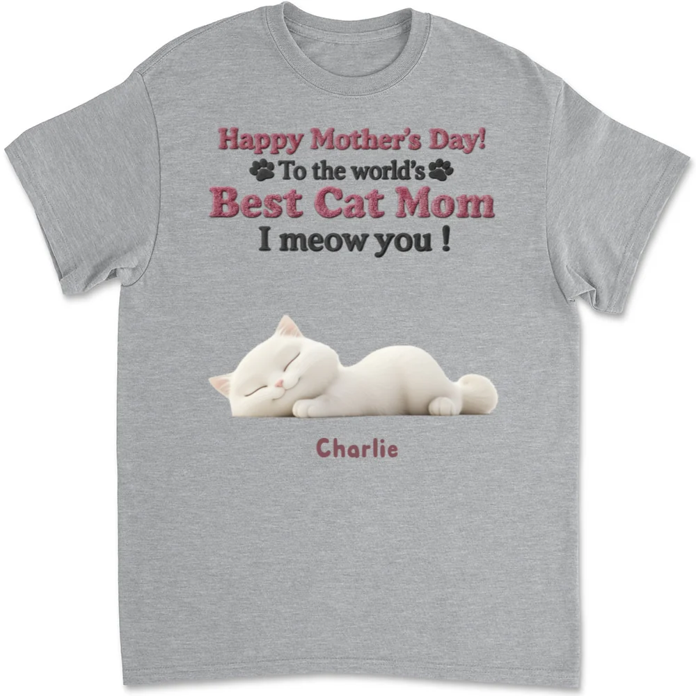 Happy To Be Cat Parents - Personalized Custom Unisex T-Shirt - Image 6