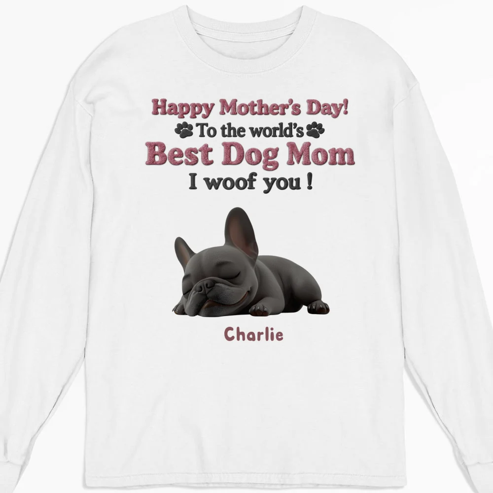 Happy To Be Dog Parents - Personalized Custom Long Sleeve T-Shirt - Image 5