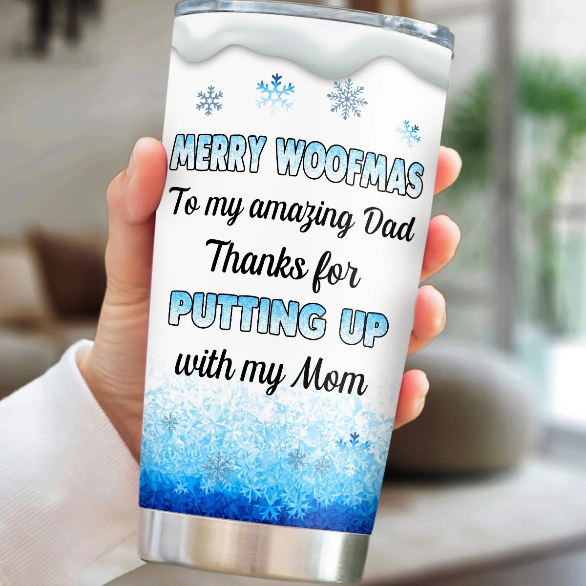 Happy Woofmas - Personalized Custom Tumbler - Image 5