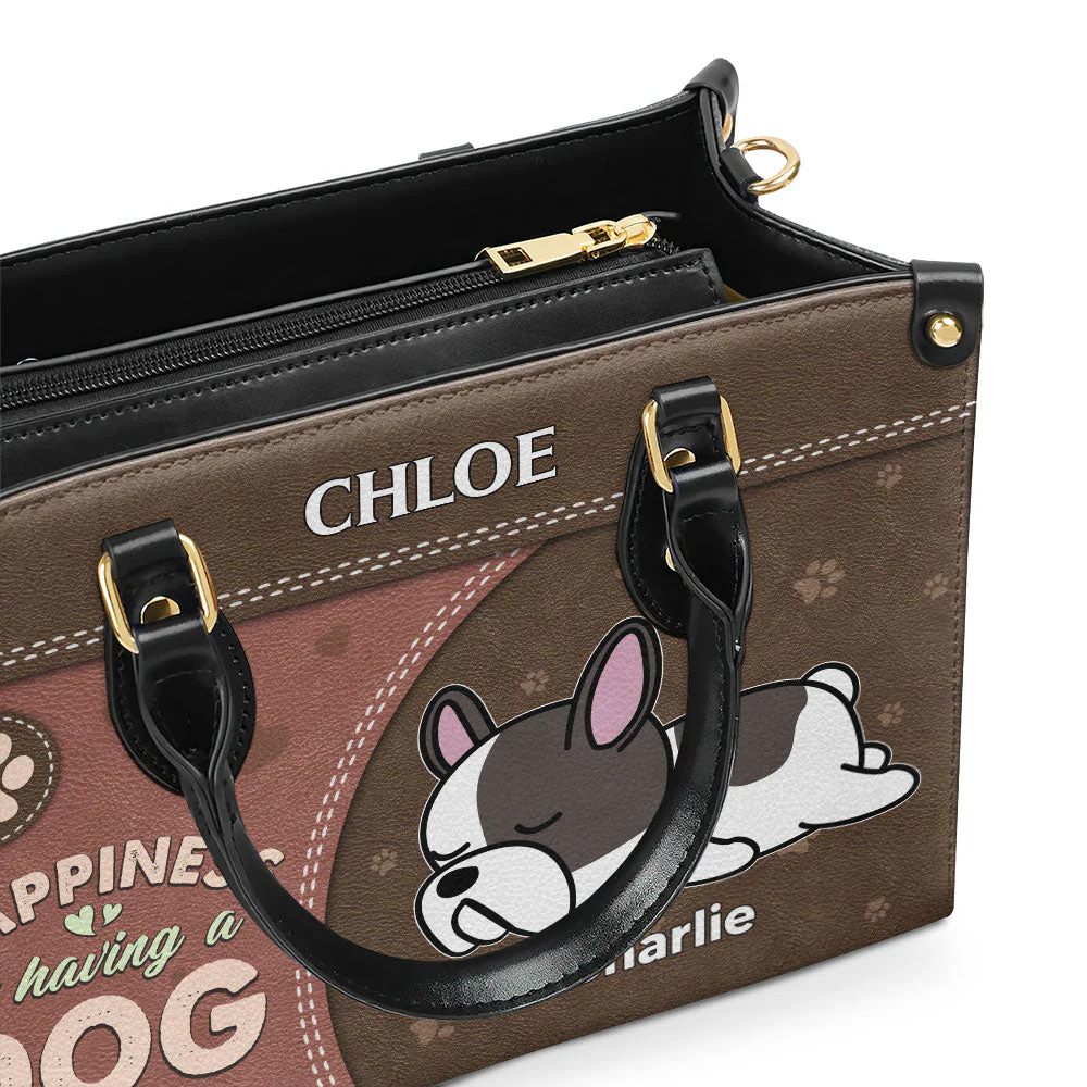 Having A Dog - Personalized Custom Leather Bag - Image 2