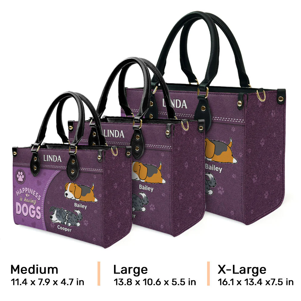 Having A Dog - Personalized Custom Leather Bag - Image 8