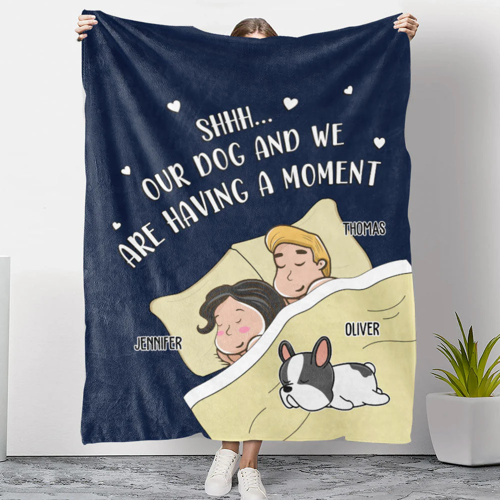Having A Moment - Personalized Custom Fleece Blanket - Image 2