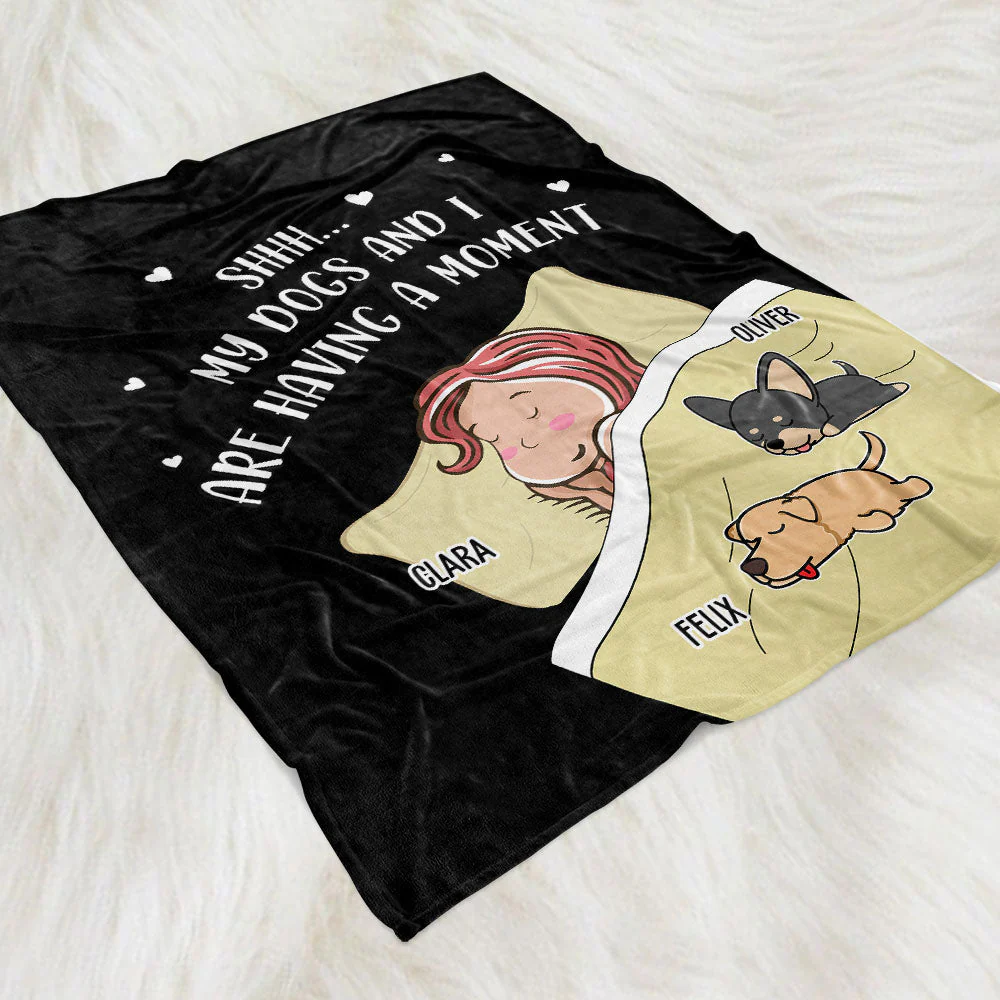 Having A Moment - Personalized Custom Fleece Blanket - Image 4