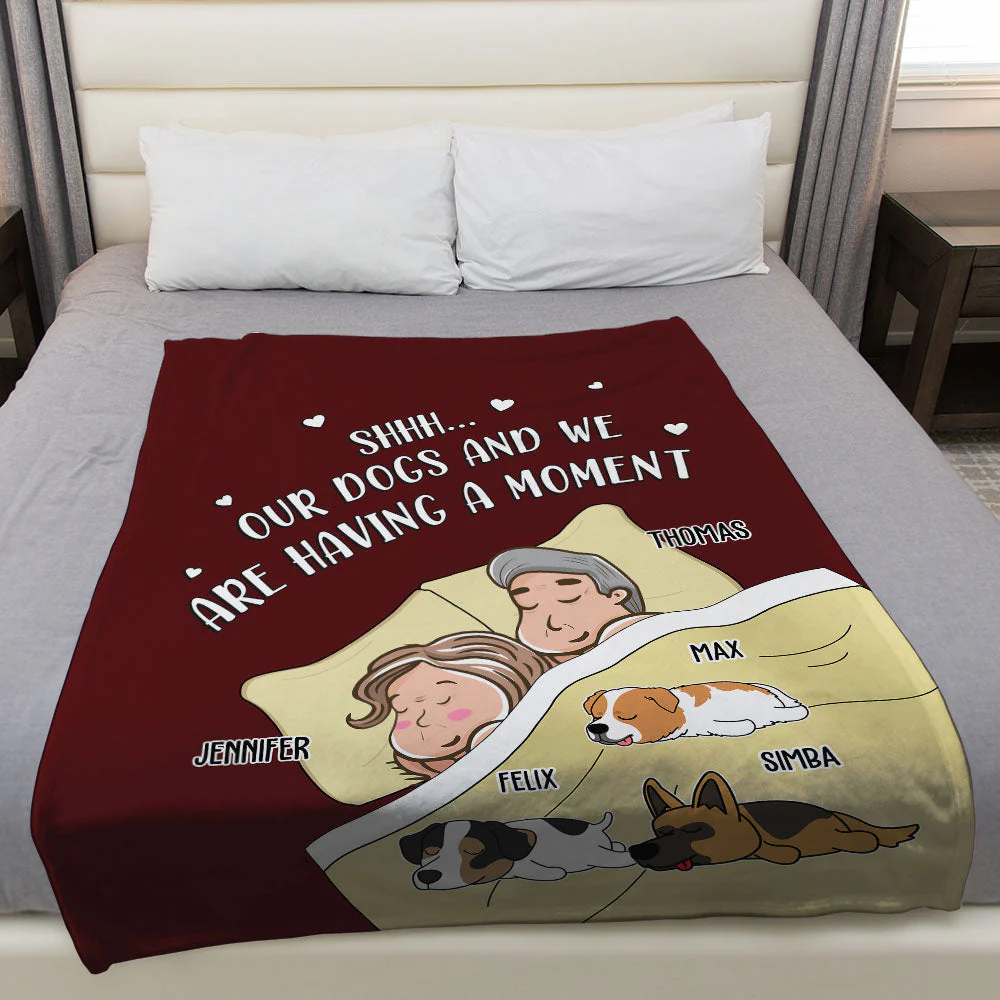 Having A Moment - Personalized Custom Fleece Blanket - Image 5