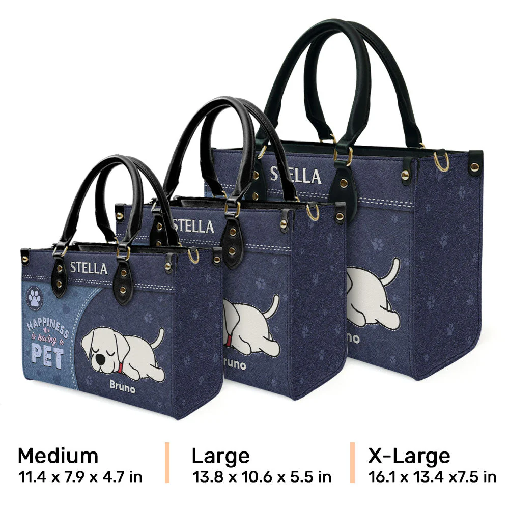 Having A Pet - Personalized Custom Leather Bag - Image 8