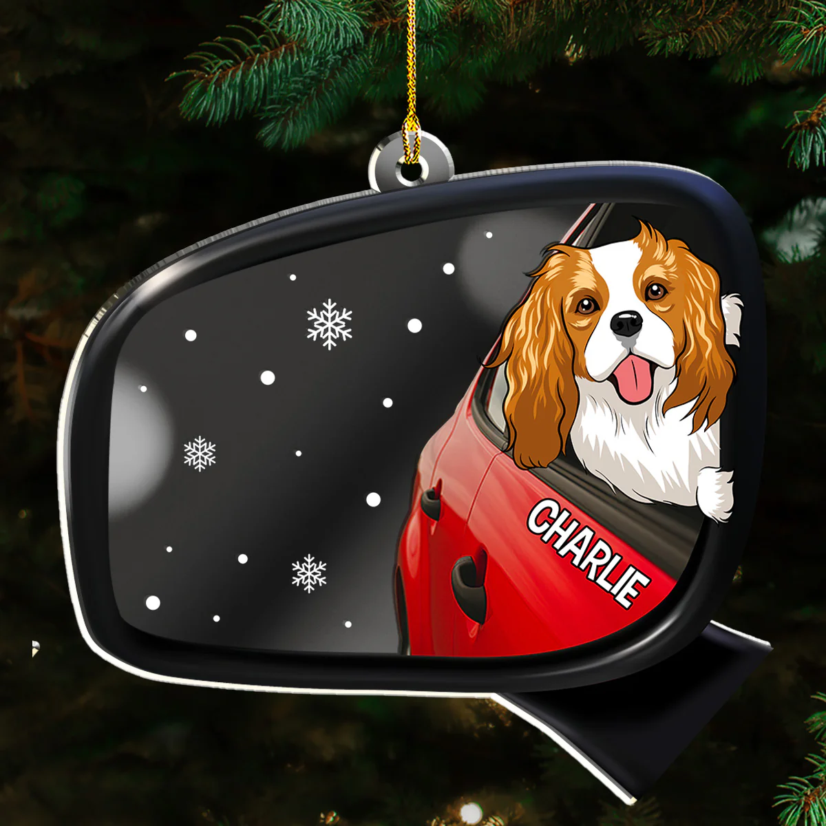 Head Out Window - Personalized Custom Mirrored Acrylic Ornament - Image 5