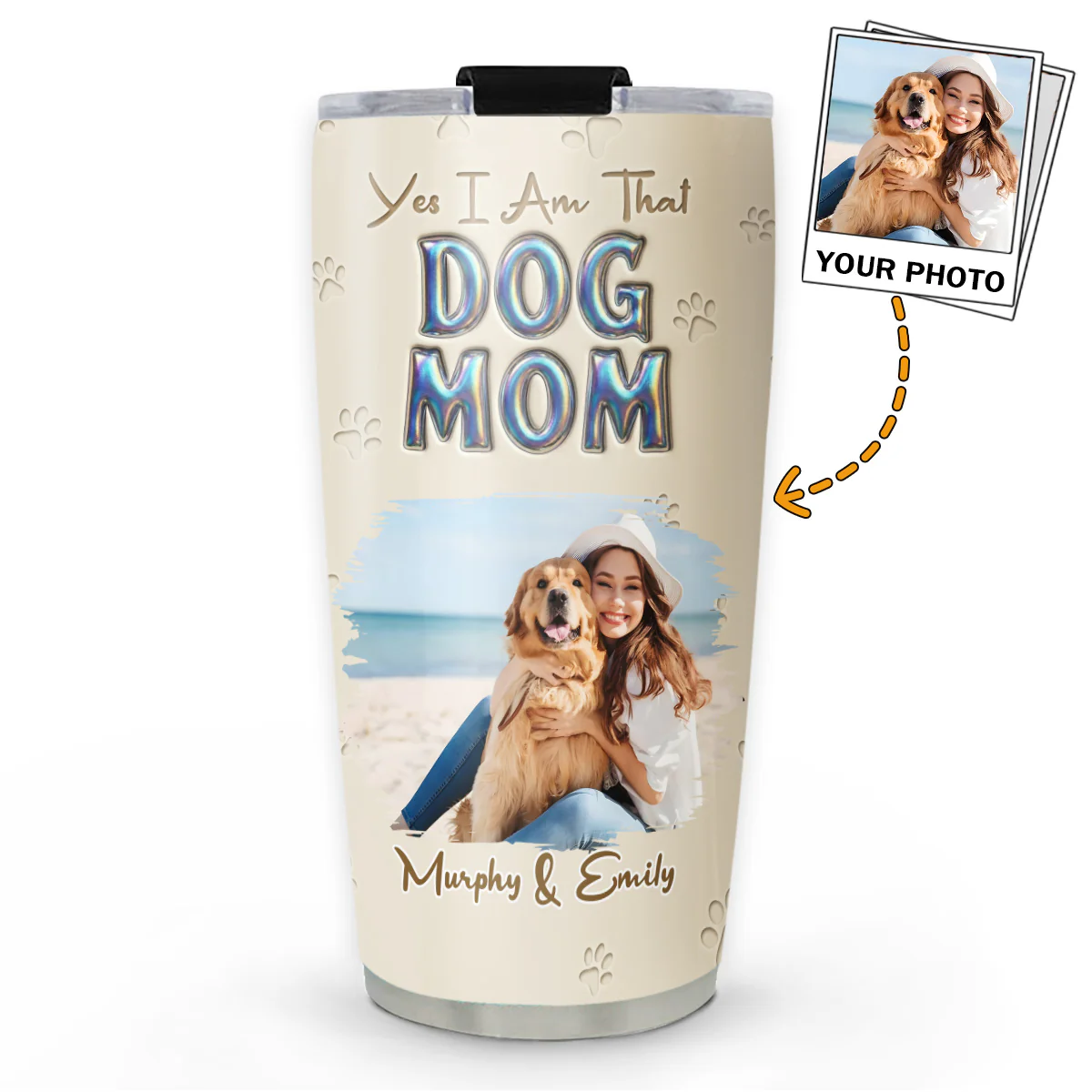 Heart On You Photo - Personalized Custom 3D Effect Tumbler
