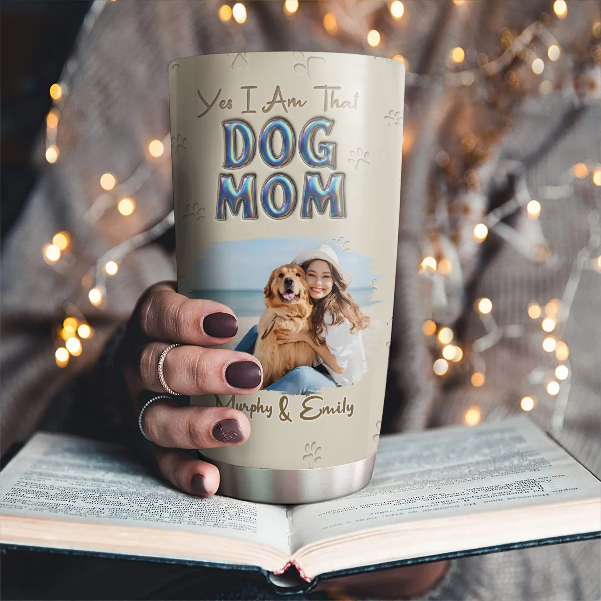 Heart On You Photo - Personalized Custom 3D Effect Tumbler - Image 2