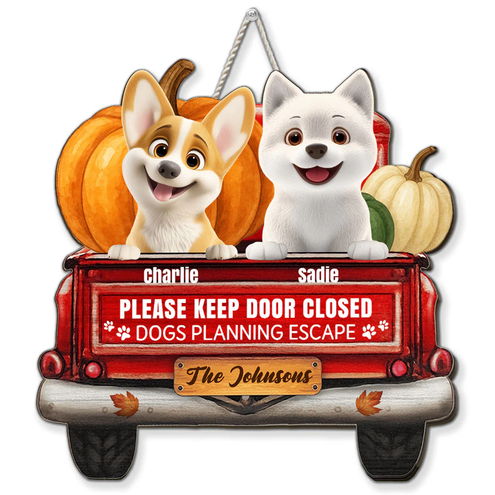 Hello Fall - Personalized Custom Wood Sign