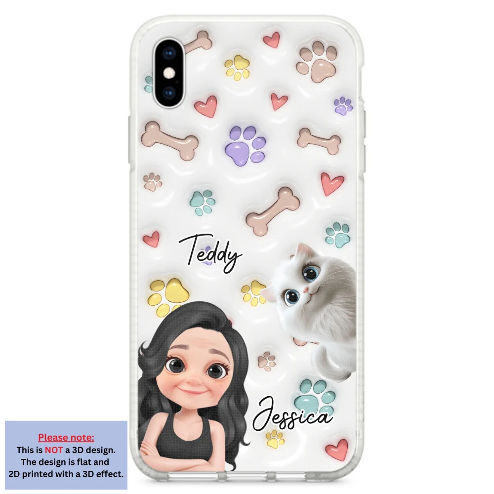 Her Baby Lovely Cats - Personalized Custom 3D Inflated Effect Phone Case - Image 22