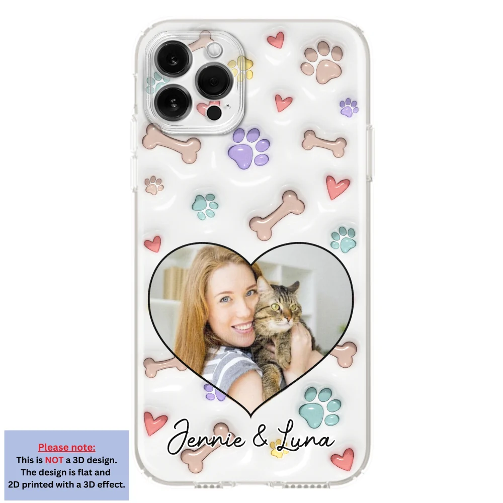 Her Baby Lovely Cats Ver Photo - Personalized Custom 3D Inflated Effect Phone Case - Image 10