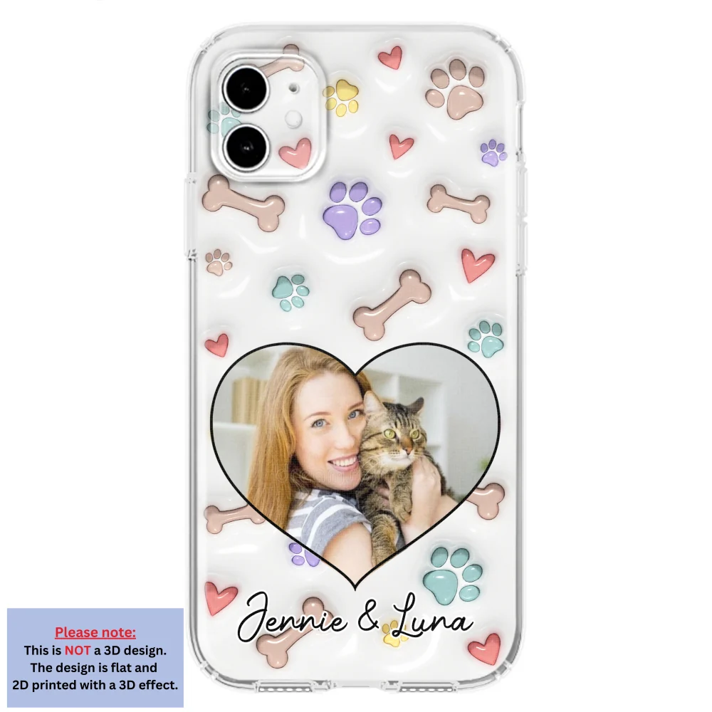 Her Baby Lovely Cats Ver Photo - Personalized Custom 3D Inflated Effect Phone Case - Image 5