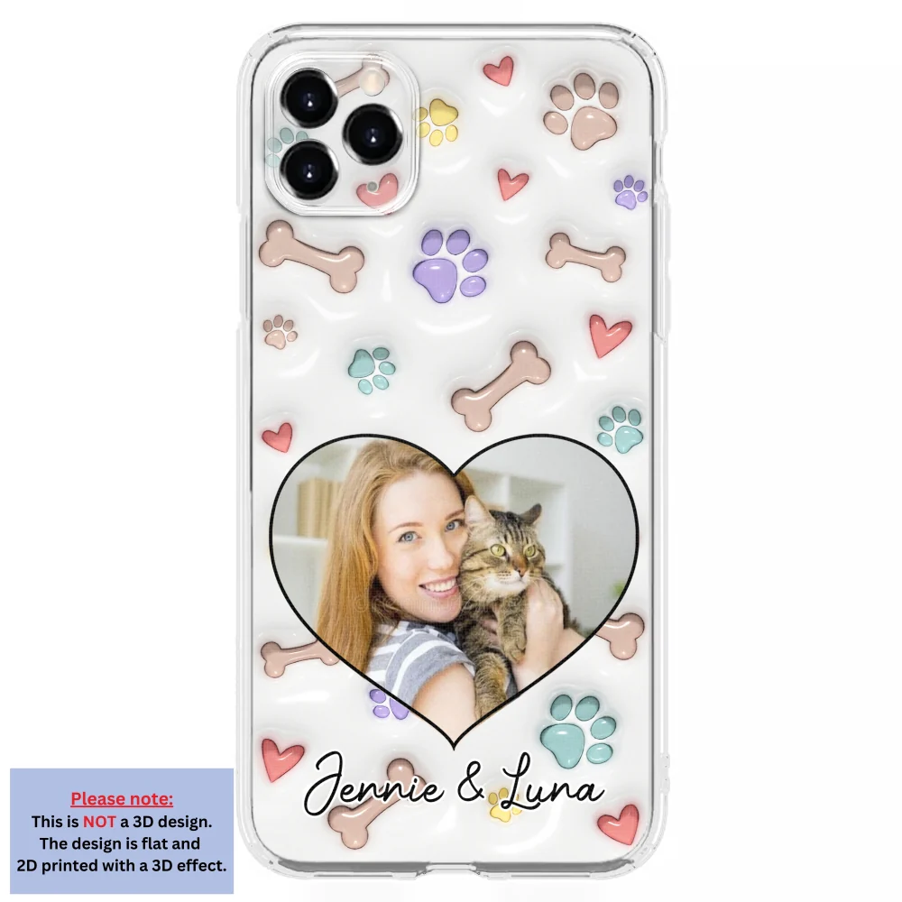 Her Baby Lovely Cats Ver Photo - Personalized Custom 3D Inflated Effect Phone Case - Image 6