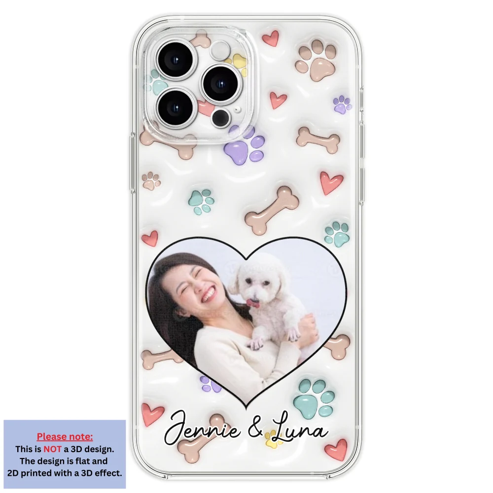 Her Baby Lovely Dogs Ver Photo - Personalized Custom 3D Inflated Effect Phone Case - Image 18