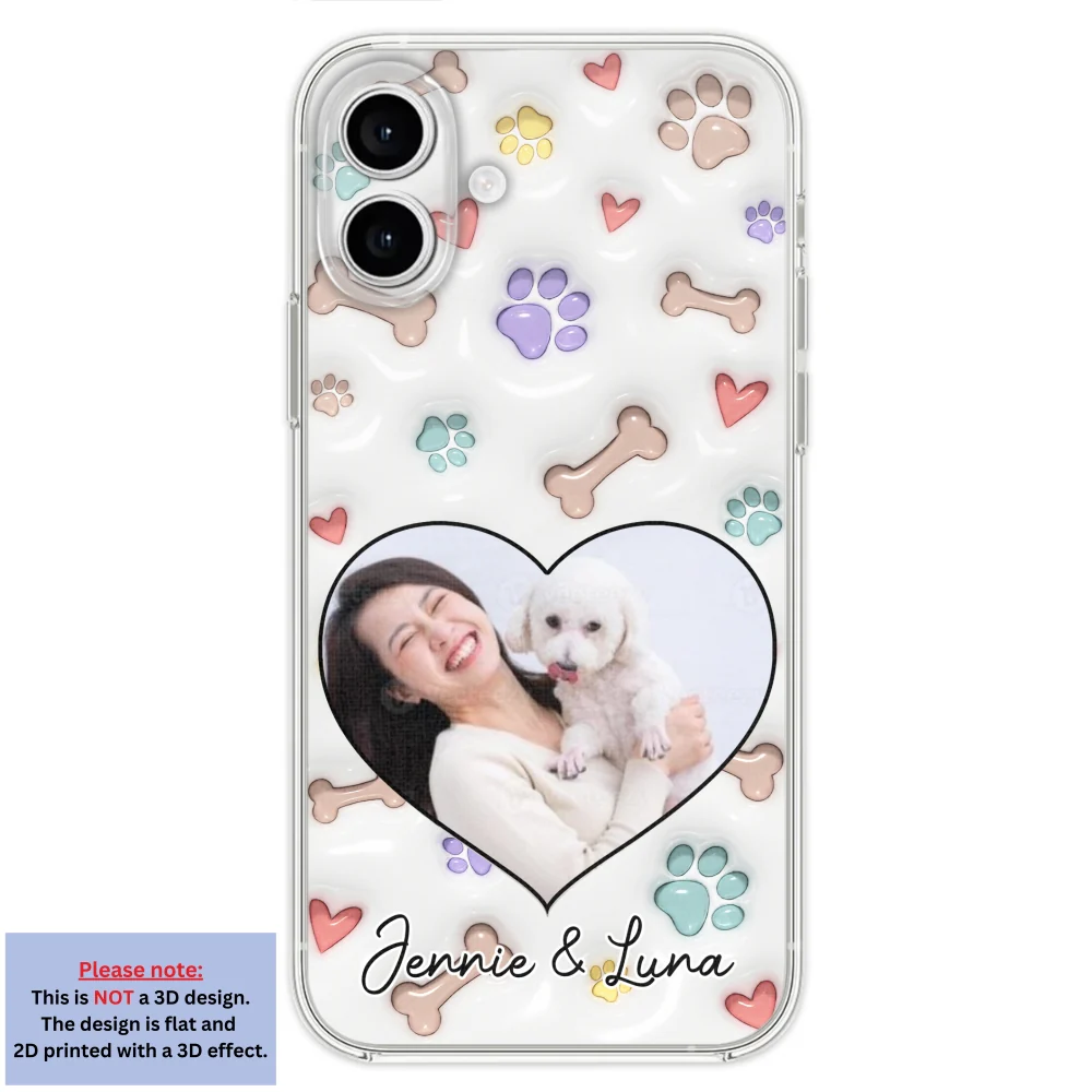 Her Baby Lovely Dogs Ver Photo - Personalized Custom 3D Inflated Effect Phone Case - Image 22