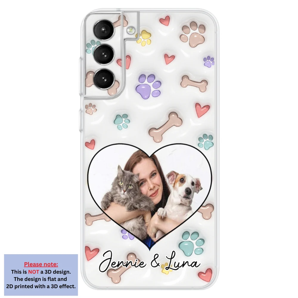Her Baby Lovely Pets Ver Photo - Personalized Custom 3D Inflated Effect Phone Case - Image 24