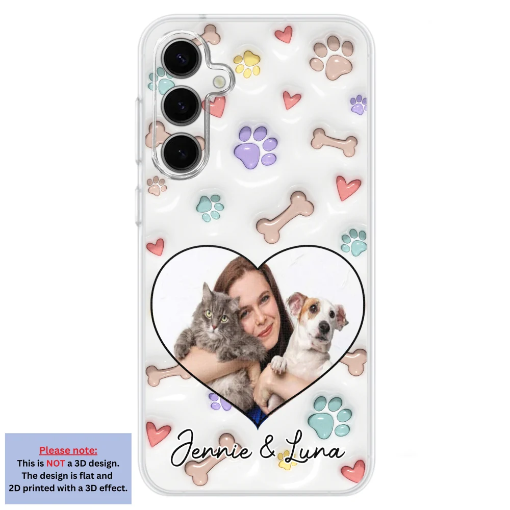 Her Baby Lovely Pets Ver Photo - Personalized Custom 3D Inflated Effect Phone Case - Image 26