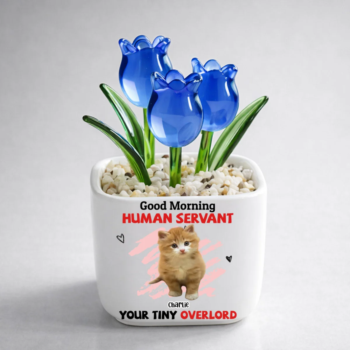 Here For You Servant Photo - Personalized Custom Glass Everlasting Tulips - Image 7