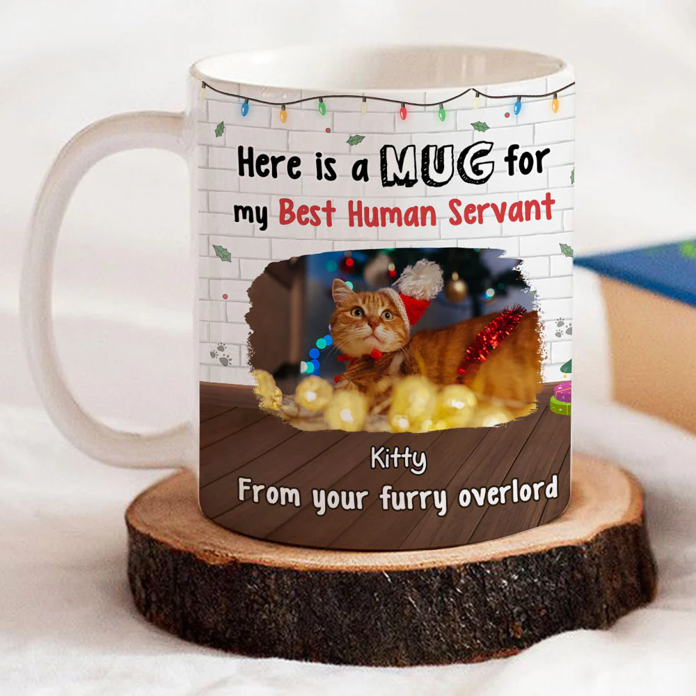 Here Is A Mug For Cat Mom Dad Photo - Personalized Custom Coffee Mug - Image 2