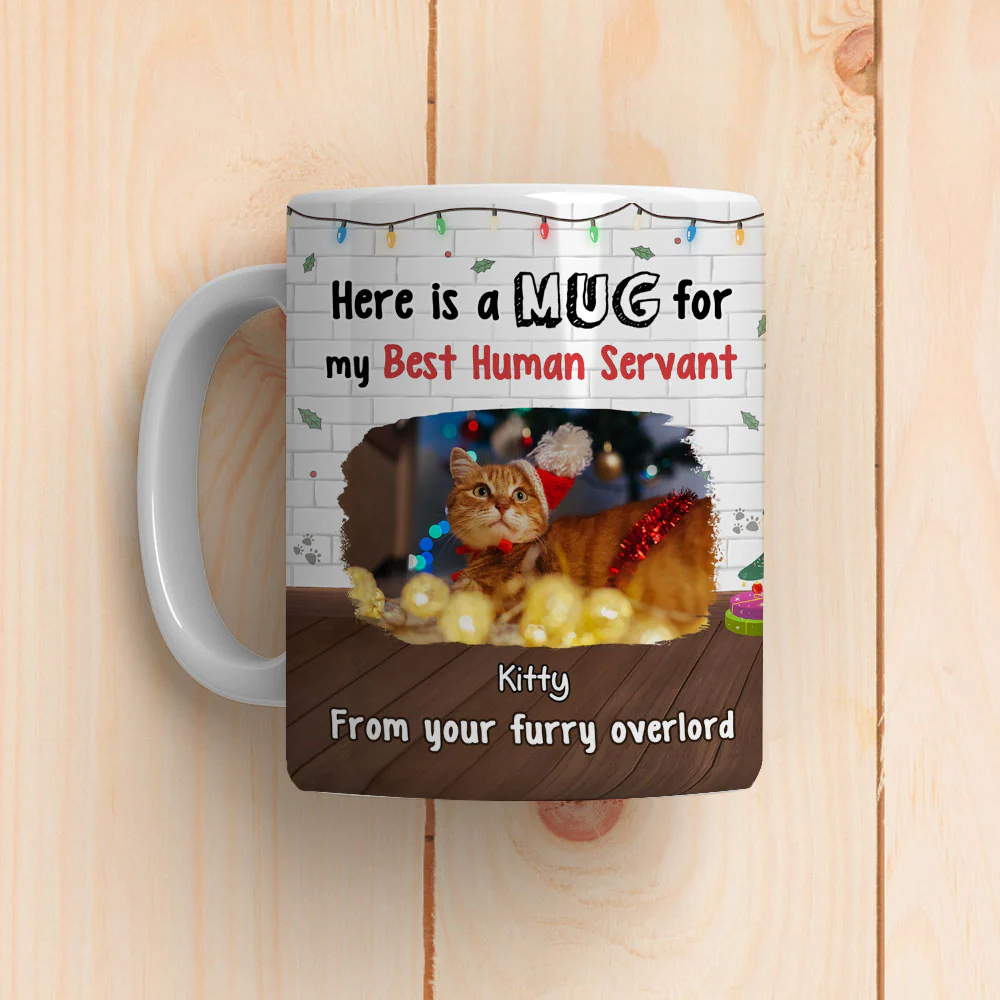 Here Is A Mug For Cat Mom Dad Photo - Personalized Custom Coffee Mug - Image 3
