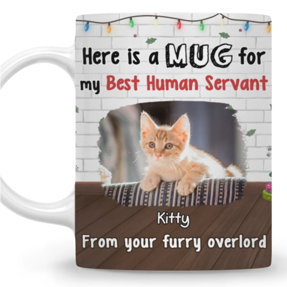 Here Is A Mug For Cat Mom Dad Photo - Personalized Custom Coffee Mug - Image 4