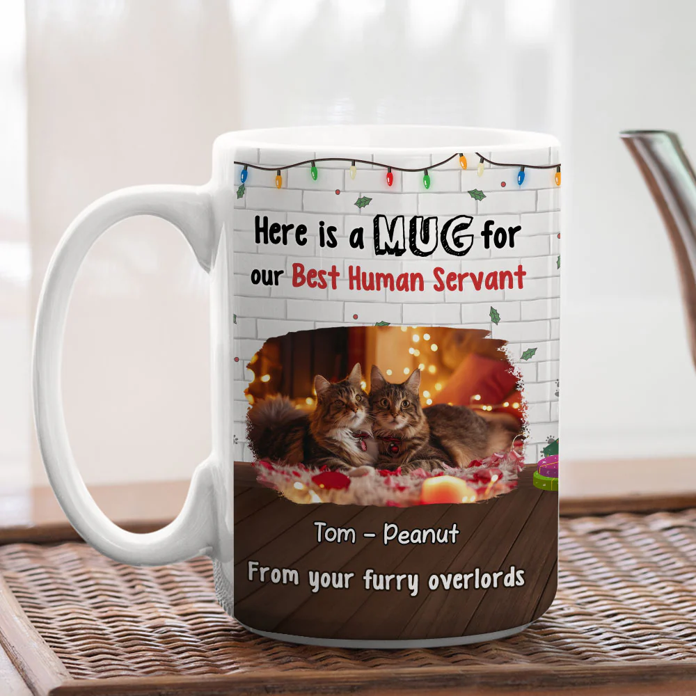 Here Is A Mug For Cat Mom Dad Photo - Personalized Custom Coffee Mug - Image 5