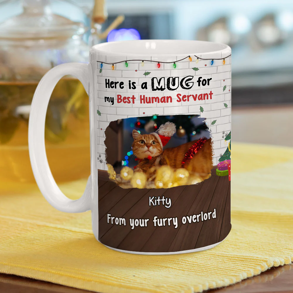 Here Is A Mug For Cat Mom Dad Photo - Personalized Custom Coffee Mug - Image 6