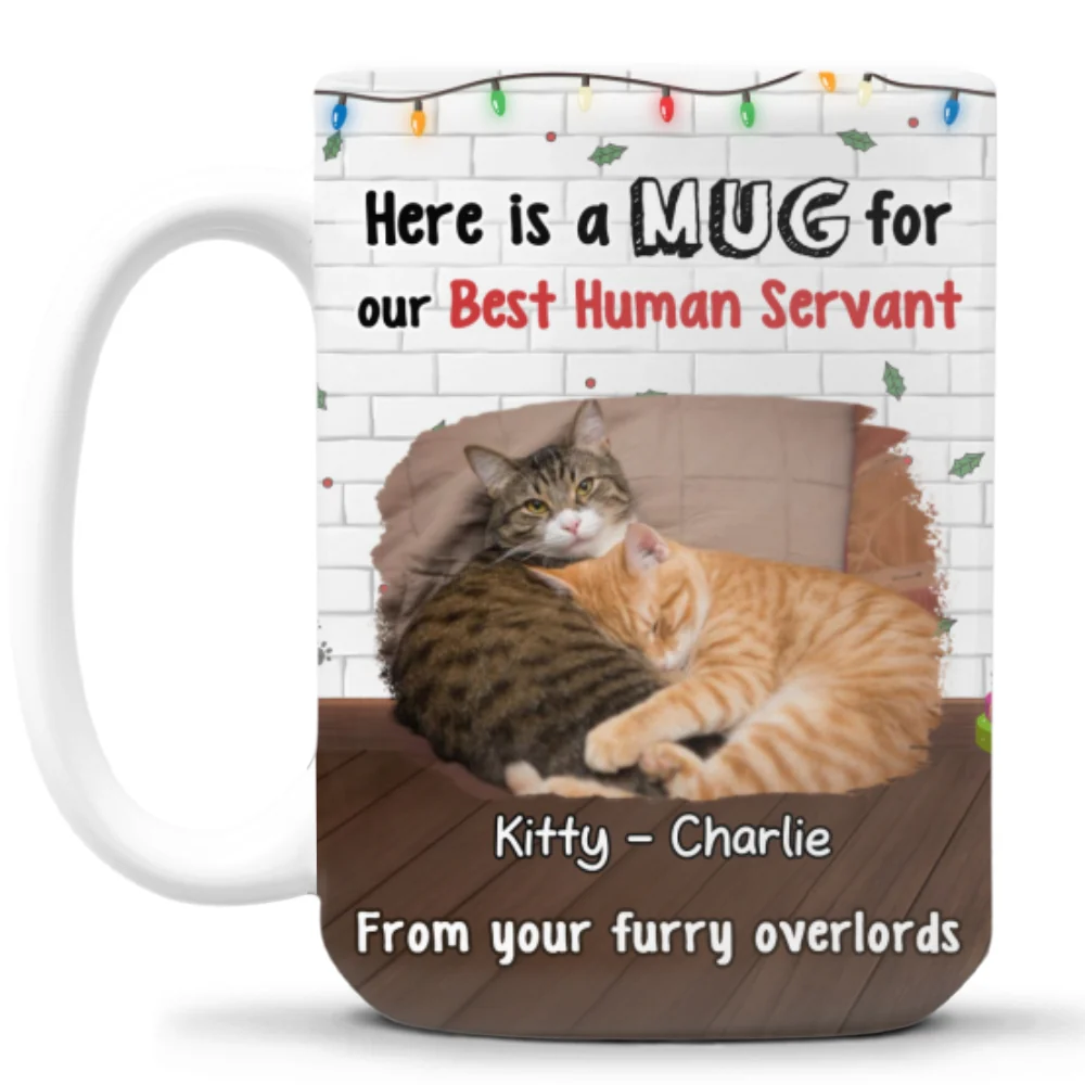 Here Is A Mug For Cat Mom Dad Photo - Personalized Custom Coffee Mug - Image 7