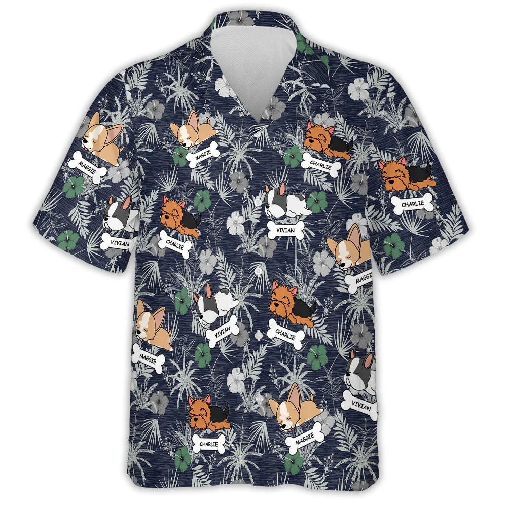Hibiscus Palm - Personalized Custom Hawaiian Shirt - Image 3