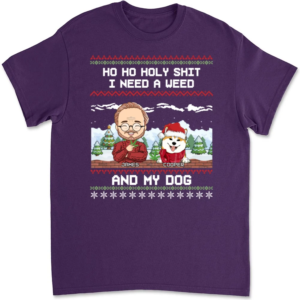 Ho Ho Holy Christmas - Personalized Custom Unisex T-shirt - Image 9