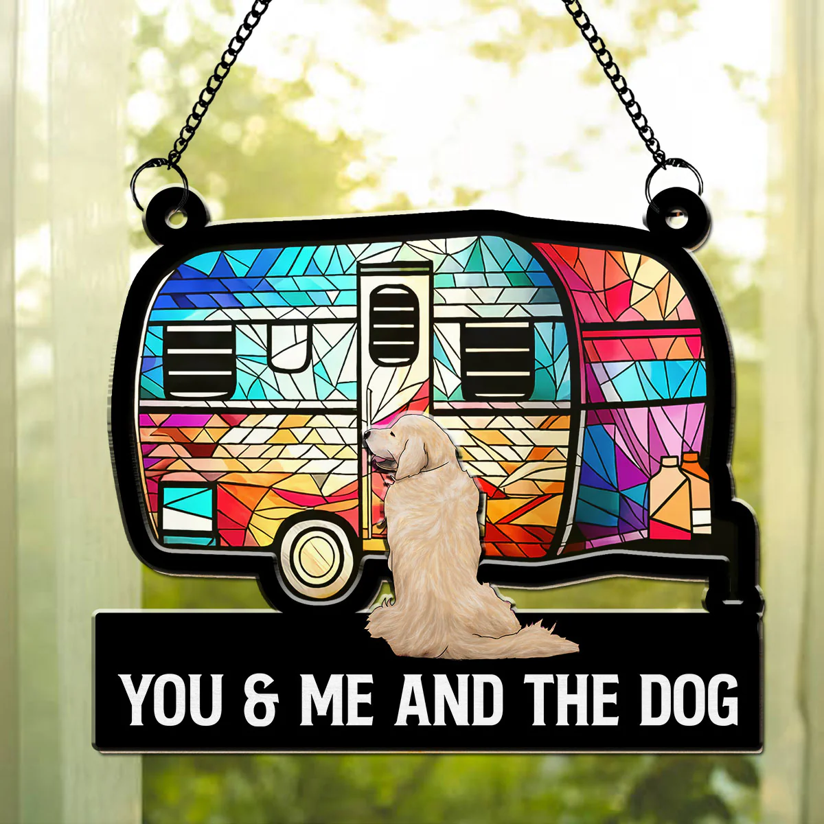 Home Is Where We Park It  - Personalized Custom Suncatcher