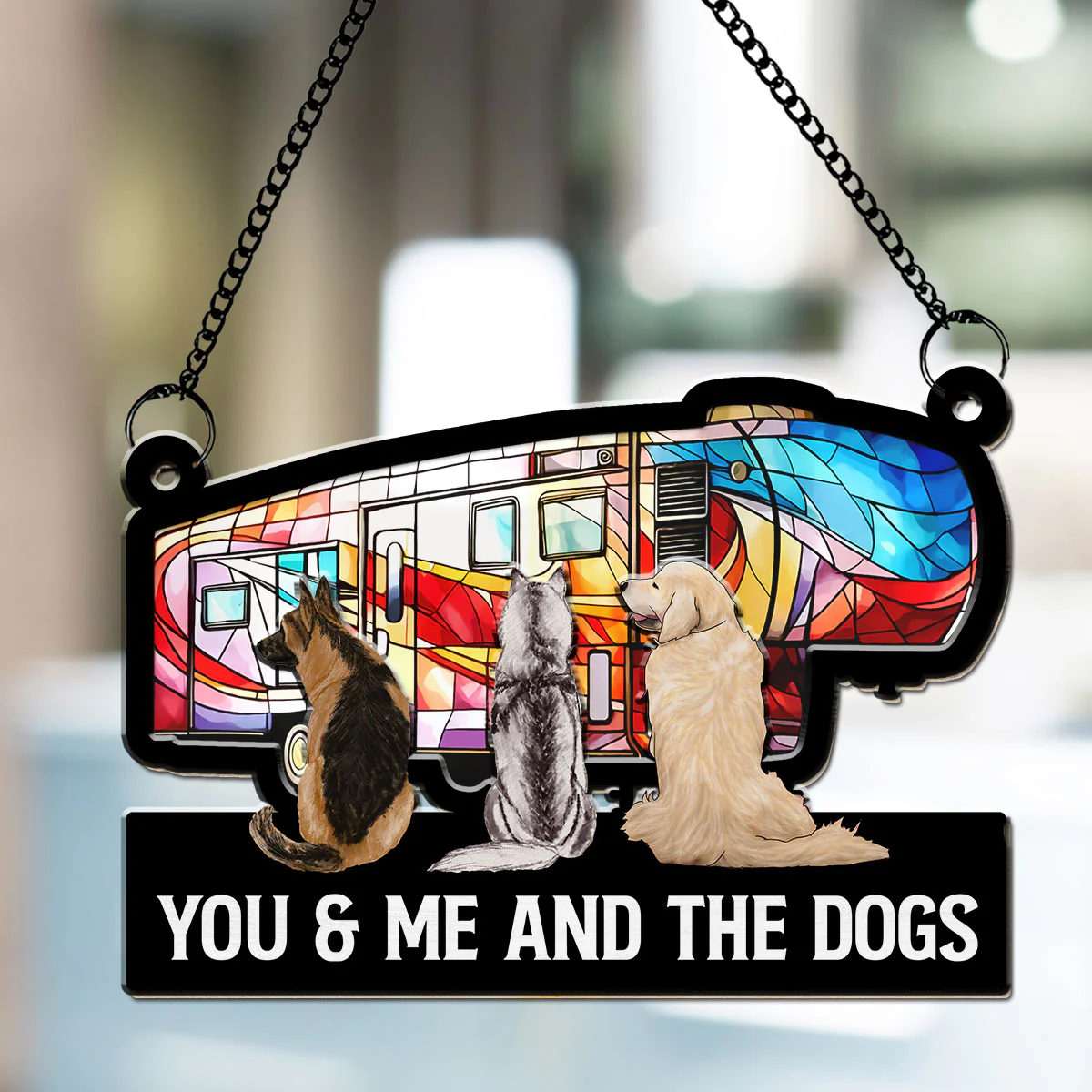 Home Is Where We Park It  - Personalized Custom Suncatcher - Image 2