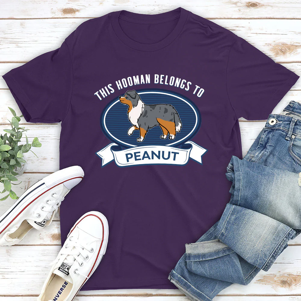 Hooman Belongs - Personalized Custom Unisex T-shirt - Image 3