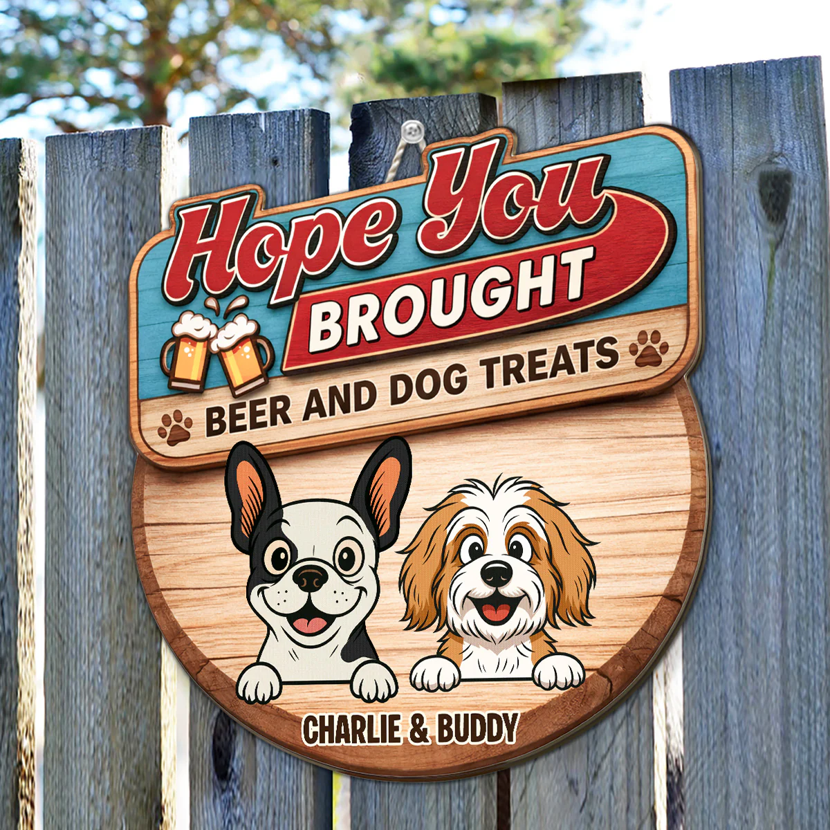 Hope You Bring Them - Personalized Custom 3D Effect Wood Sign - Image 5