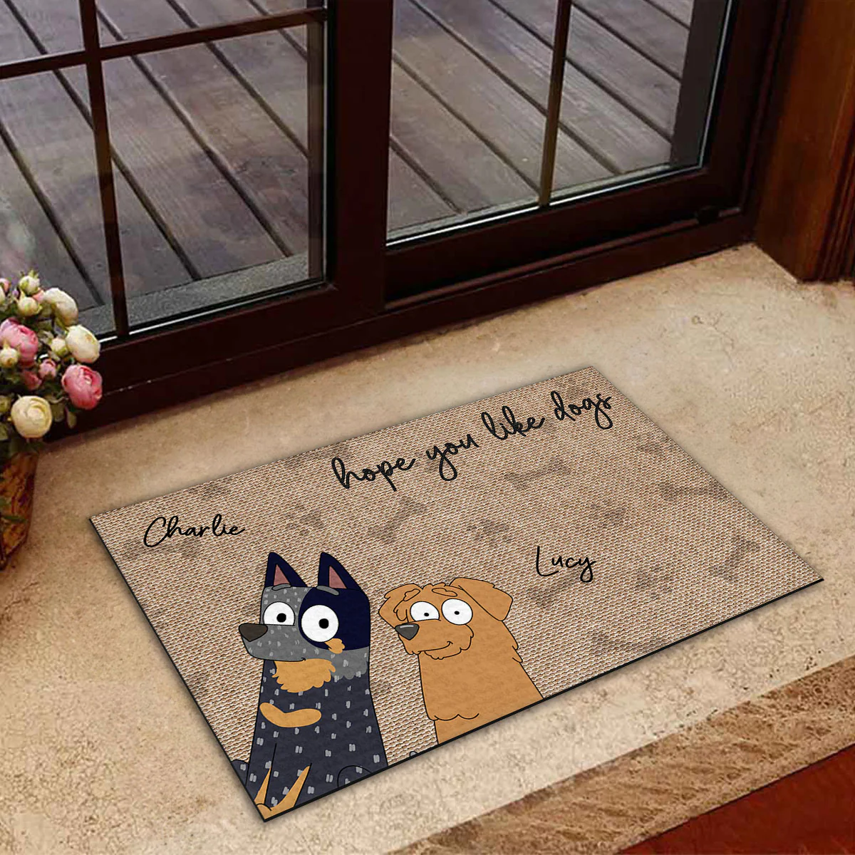 Hope You Like Dog - Personalized Custom Doormat - Image 4