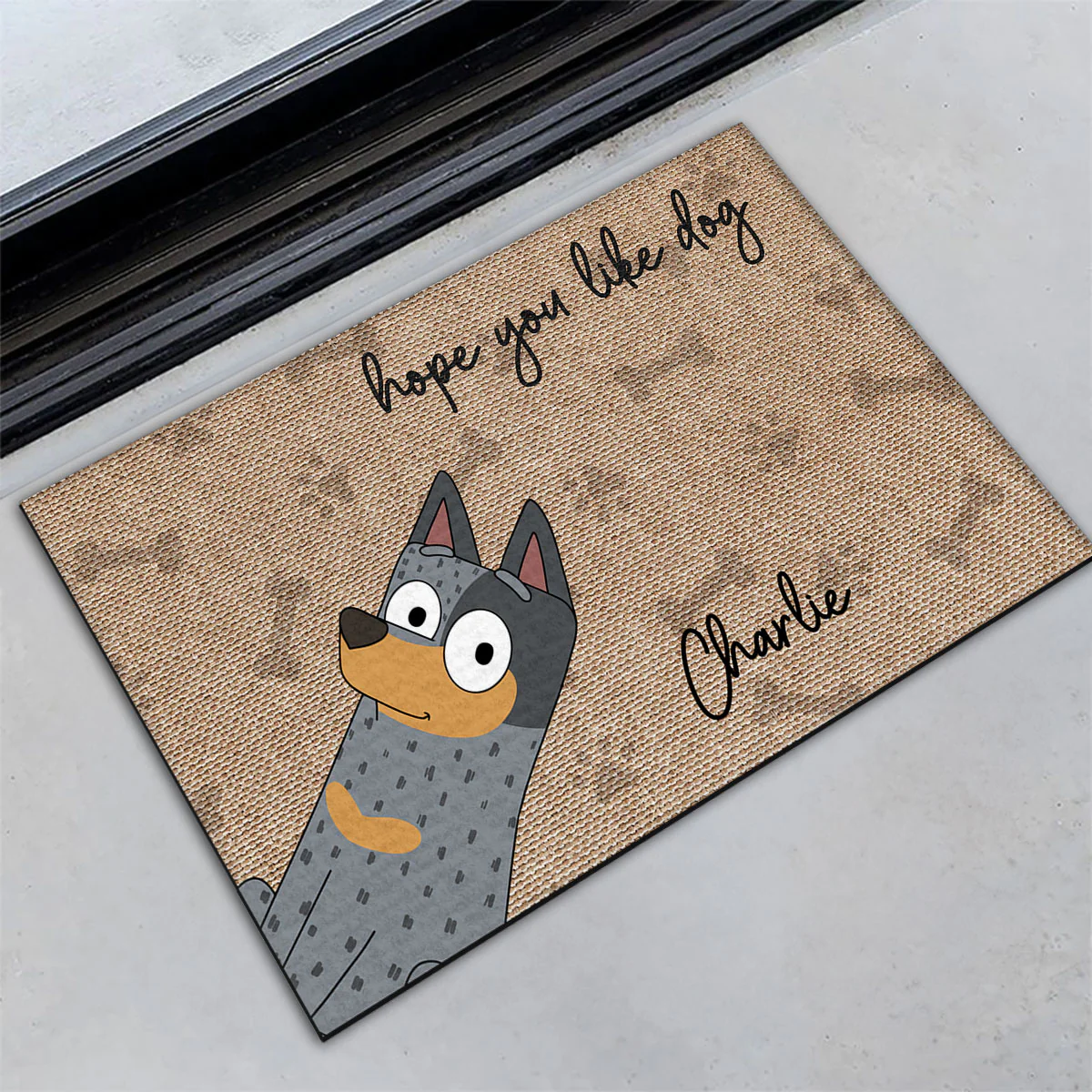 Hope You Like Dog - Personalized Custom Doormat - Image 5