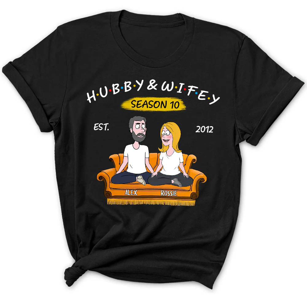 Hubby & Wifey Season - Personalized Custom Women's T-shirt