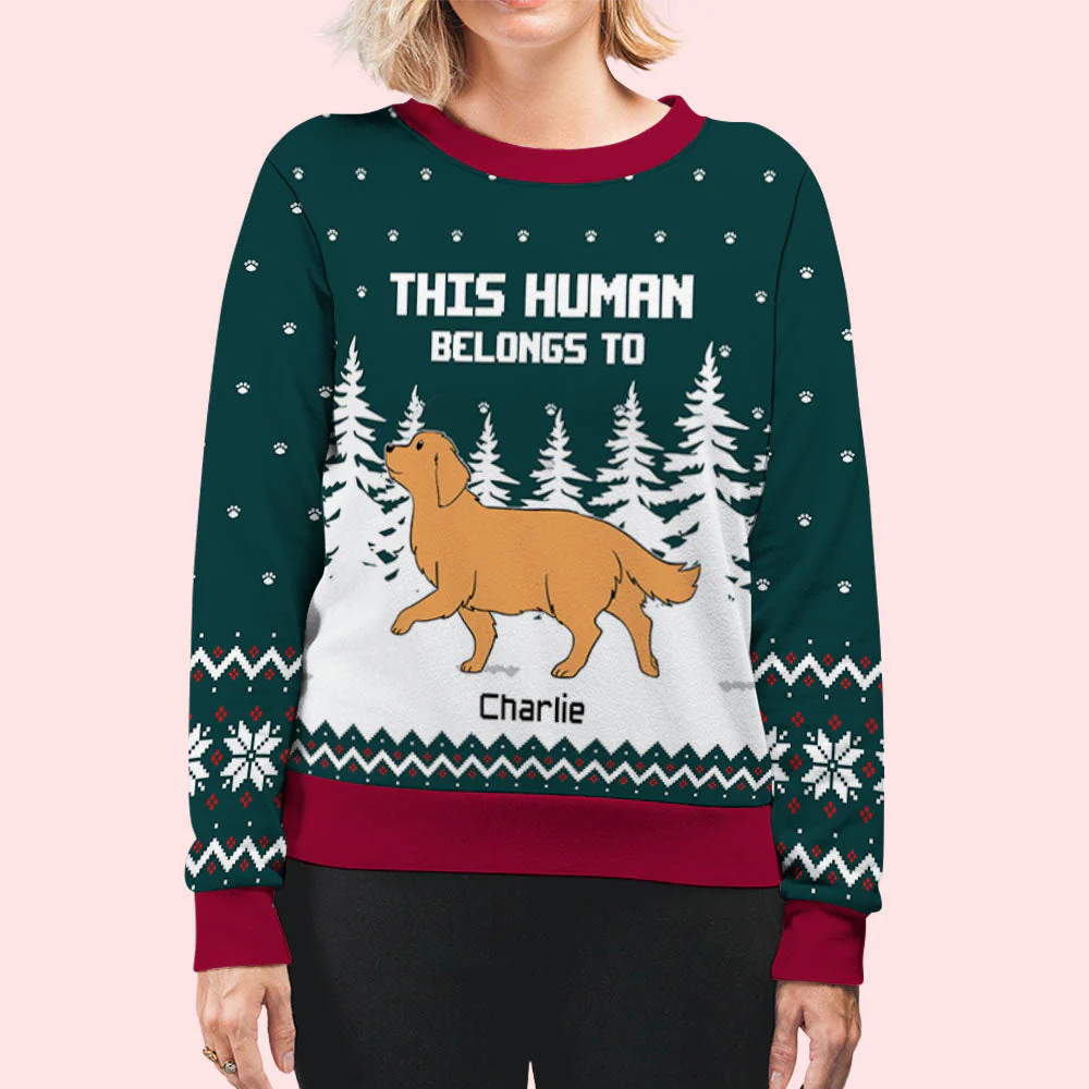 Human Belongs 2 - Personalized Custom All-Over-Print Sweatshirt - Image 7