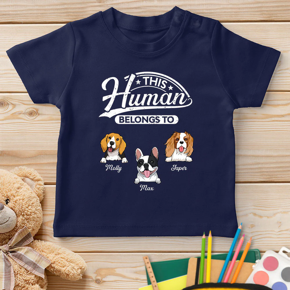 Human Belongs 2 - Personalized Custom Youth T-shirt - Image 2