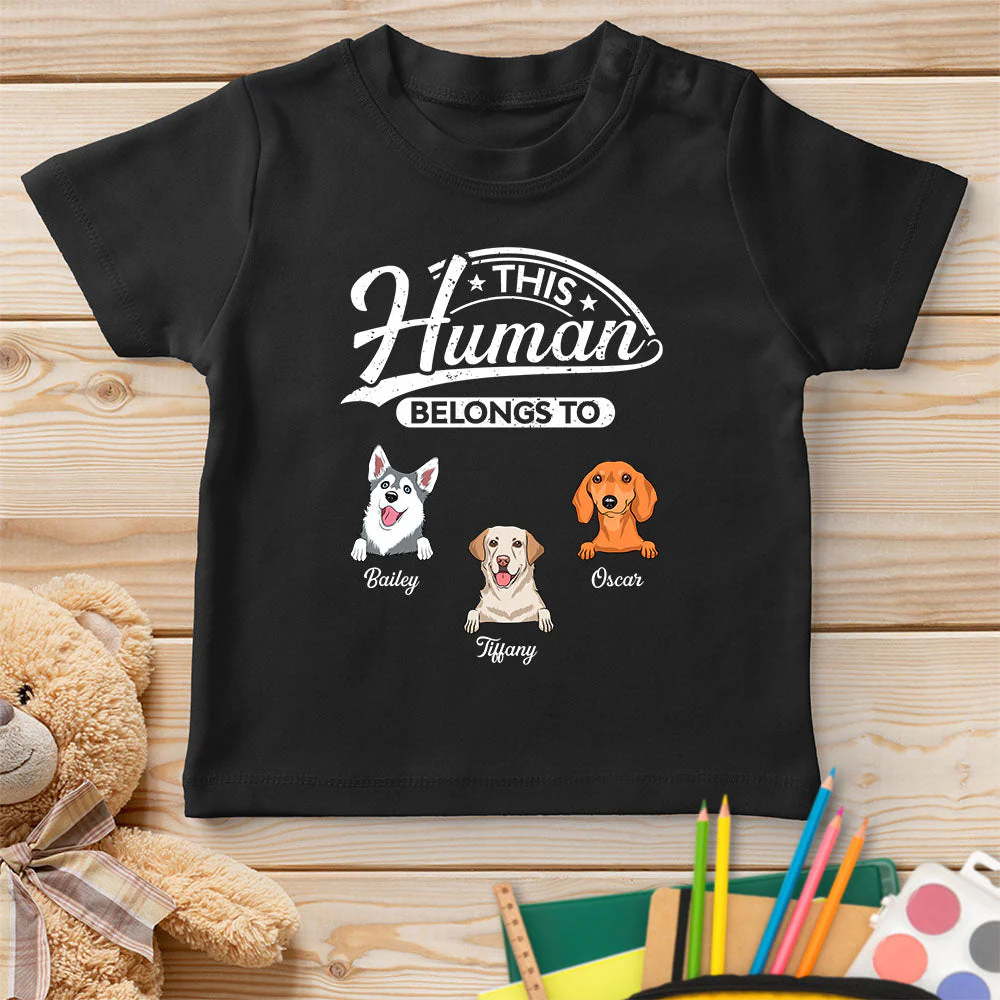 Human Belongs 2 - Personalized Custom Youth T-shirt - Image 4